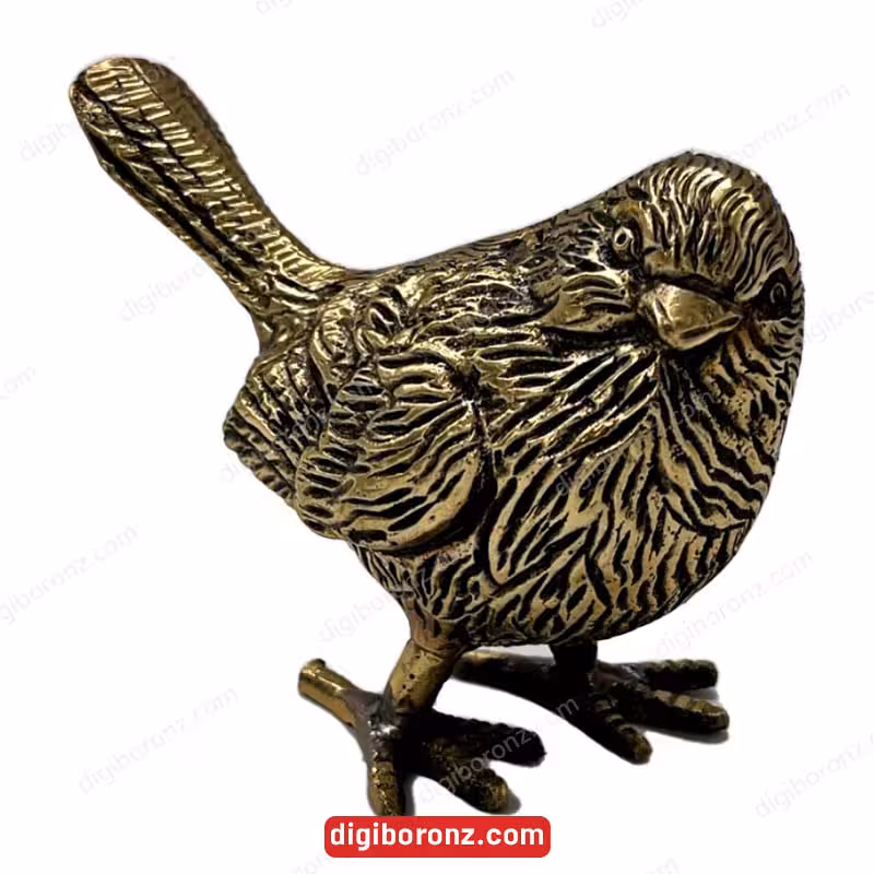 مجسمه برنجی برنزی مدل گنجشک