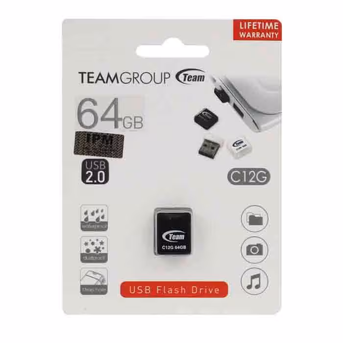 فلش مموری تیم گروپ Team Group C12G USB 2.0 ظرفیت 64 گیگابایت