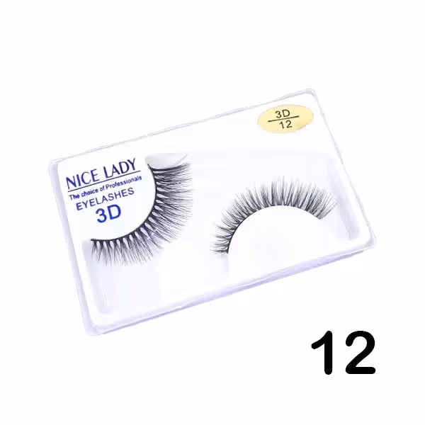 مژه جفتی 3D نایس لیدی شماره 12