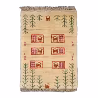 گبه دستباف نیم متری طرح قشقایی کد 4030312