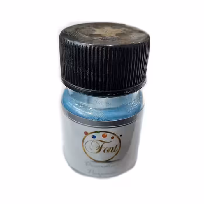 رنگ پودری آبی فونت اصلی 10 گرمی (مخصوص رنگ کردن روی کیک، دسر، فوندانت و ...)