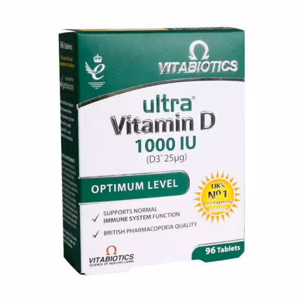 قرص اولترا ویتامین D3 ویتابیوتیکس    Vitabiotics Ultra Vitamin D3
