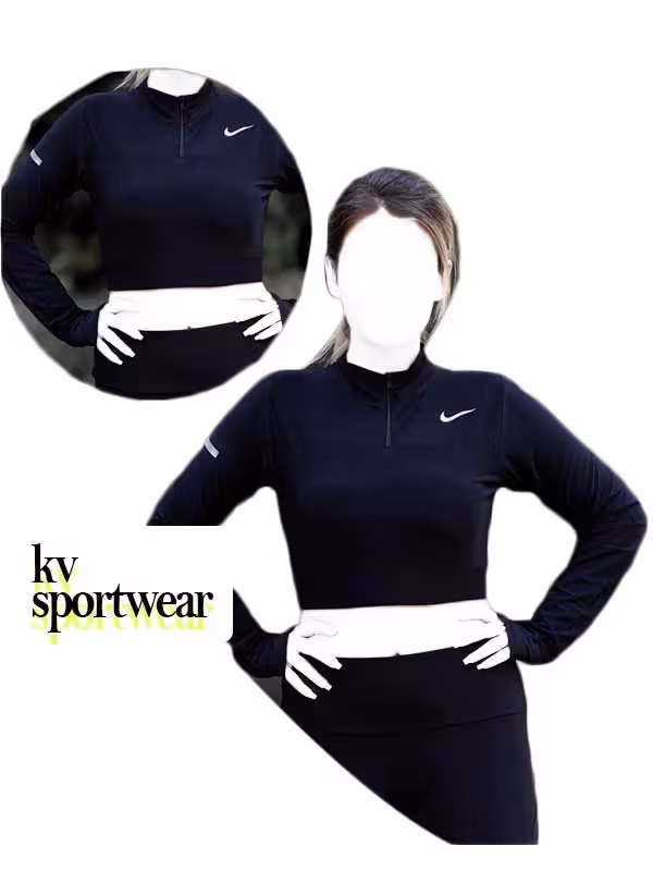 کراپ ورزشی زنانه NIKE کد 001