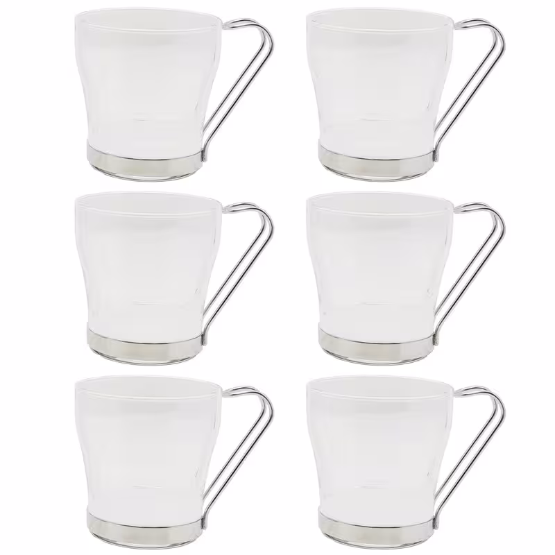 استکان پاشاباغچه مدل کروما بسته 6 عددی