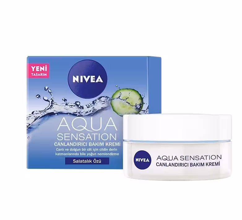 مشخصات، خرید و قیمت کرم مرطوب کننده نیوآ آکوا مدل Aqua Sensation حجم 50 میل ⭐️ ویان مارکت