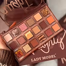 پالت سایه 18 رنگ نود شکلاتی🍫 مدل nighty با پیگمنت بالا