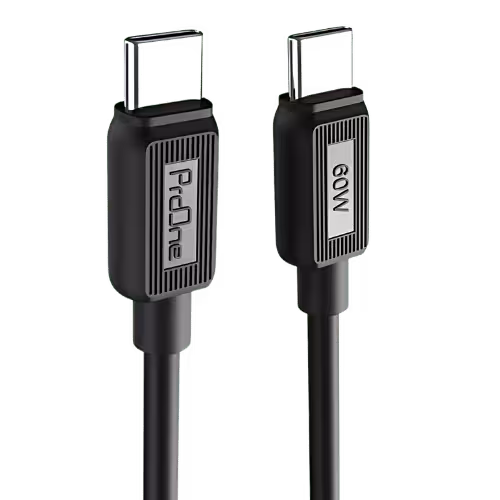 کابل شارژ Type-C به Type-C پرووان مدل PCC127 طول 1 متر