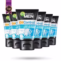 6 عدد فوم شستشو صورت مردانه گارنیر Garnier Men مدل اویل کنترل Oil Control حجم 100 میلی لیتر (اورجینال)