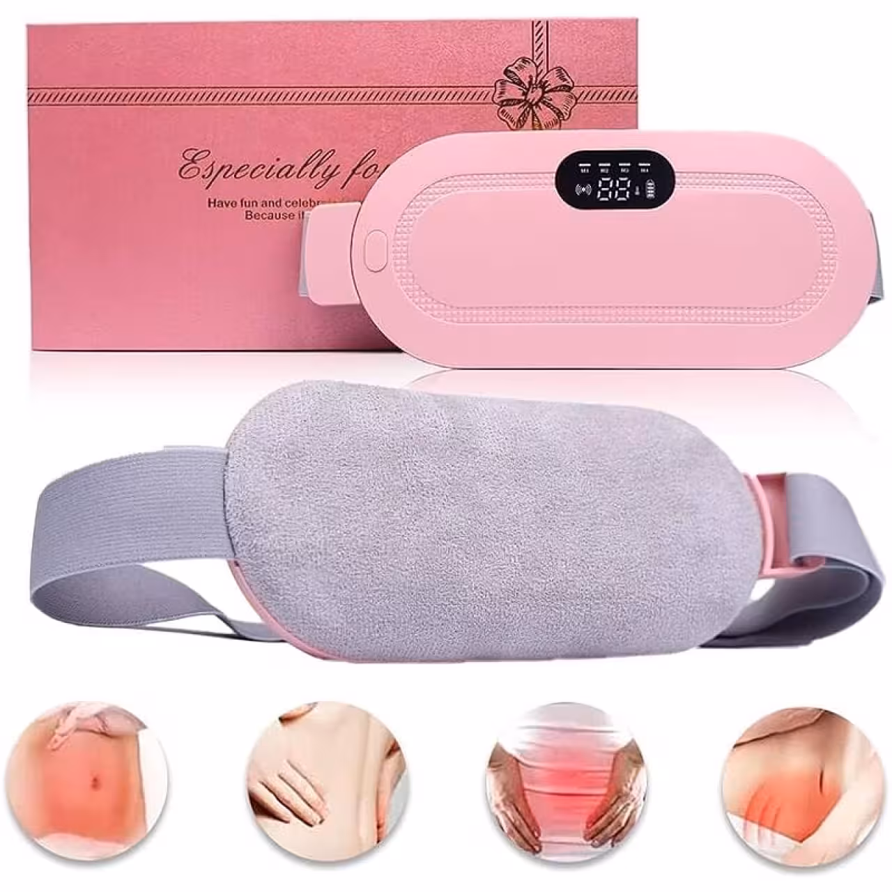 ماساژور لرزشی و گرمایشی قاعدگی زنان ــ اصل