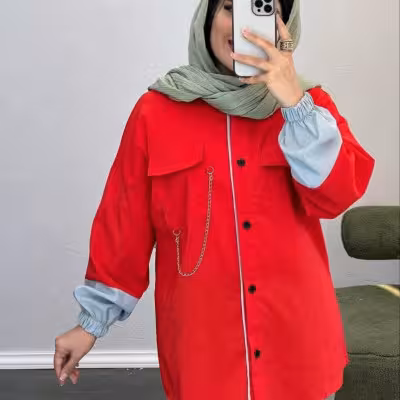 مانتو اسپرت زنانه داکرون مدل پشت گت
