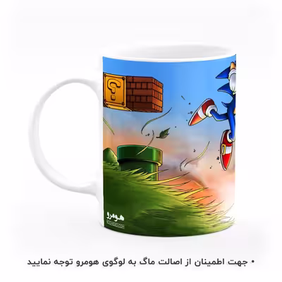 ماگ هومرو طرح سوپر ماریو سونیک مدل MG4257