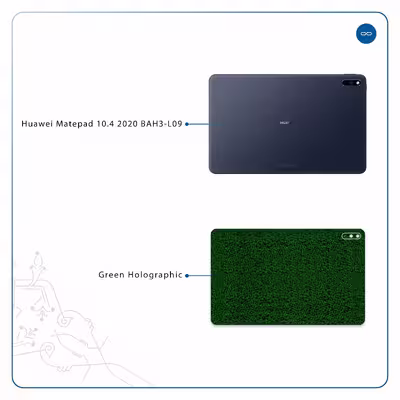 برچسب پوششی ماهوت مدل Green-Holographic مناسب برای تبلت هوآوی Matepad 10.4 2020 BAH3-L09