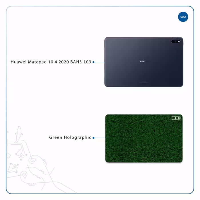 برچسب پوششی ماهوت مدل Green-Holographic مناسب برای تبلت هوآوی Matepad 10.4 2020 BAH3-L09
