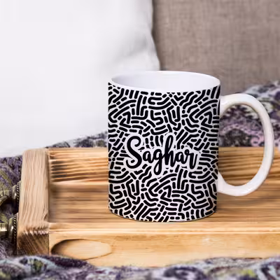 ماگ رژارت مدل اسم ساغر