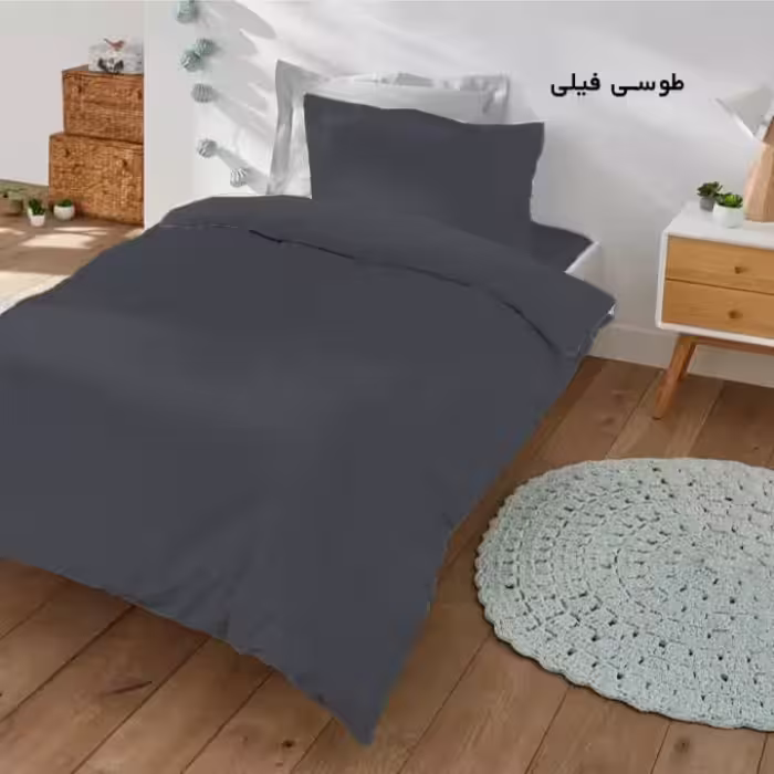 سرویس روتختی مدل میکروفایبر نیکیا کد 100  یک نفره سه تکه