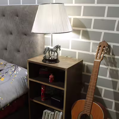 آباژور طرح مجسمه دکوری اسب دلبر مدل RP1038