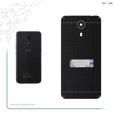 برچسب پوششی ماهوت مدل Minimal Keyboard Icon مناسب برای گوشی موبایل یومی Plus