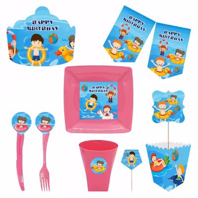  مجموعه 72 عددی تم تولد طرح شنا