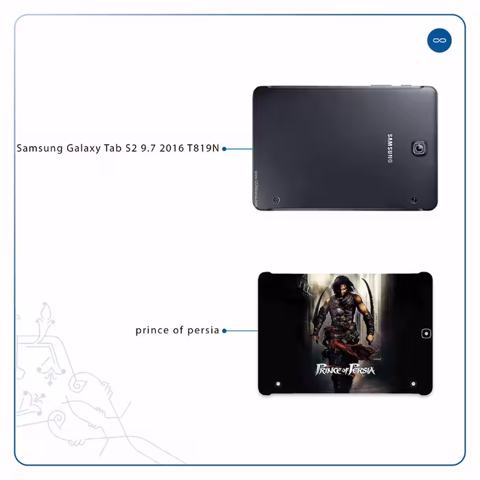 برچسب پوششی ماهوت مدل Prince of Persia مناسب برای تبلت سامسونگ Galaxy Tab S2 9.7 2016 T819N