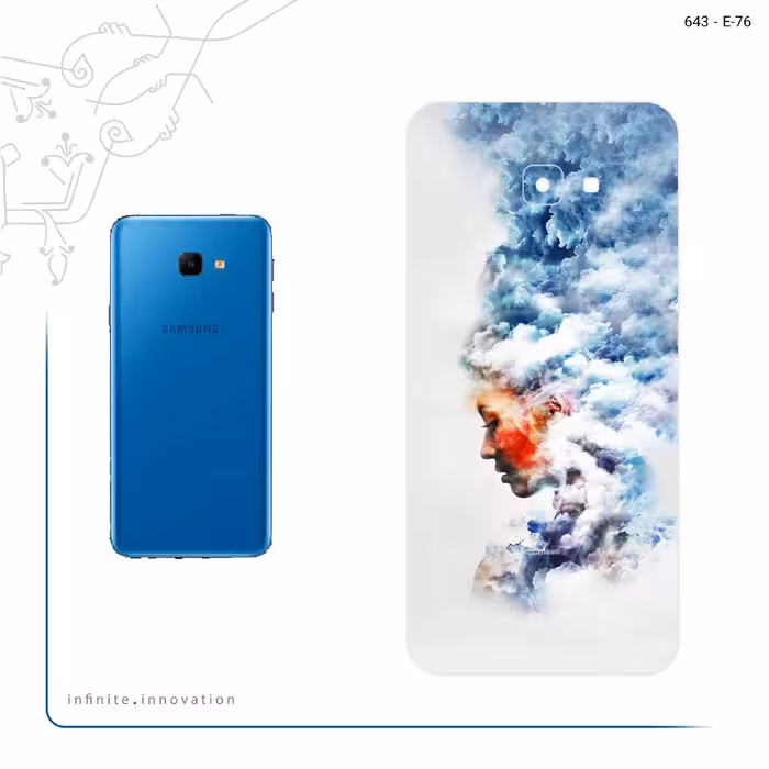 برچسب پوششی ماهوت مدل Women and the Cloud Digital Art مناسب برای گوشی موبایل سامسونگ Galaxy J4 Core