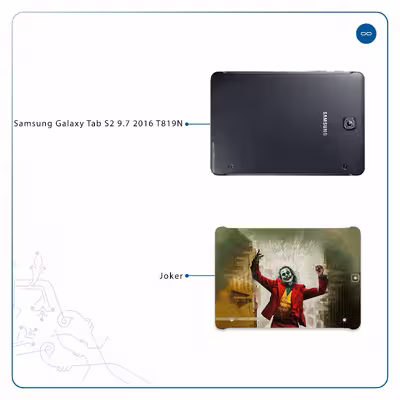 برچسب پوششی ماهوت مدل Joker مناسب برای تبلت سامسونگ Galaxy Tab S2 9.7 2016 T819N