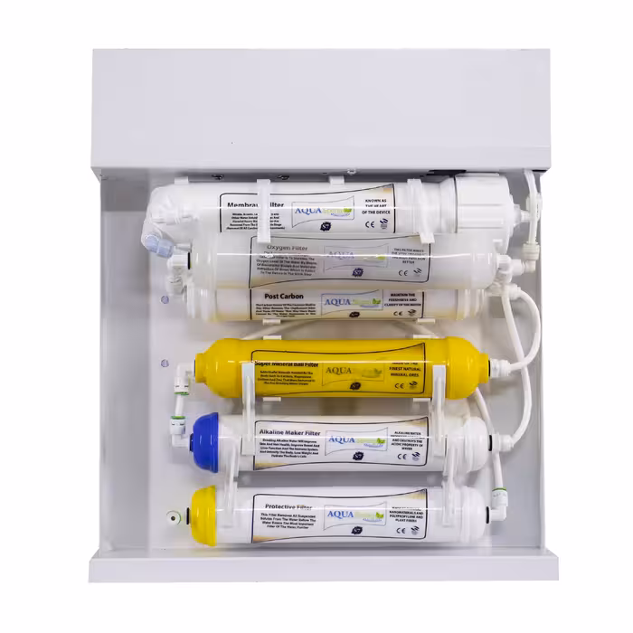 دستگاه تصفیه کننده آب آکوآ اسپرینگ مدل RO-S7-WZ 7077 به همراه رسوبگیر گلیتز