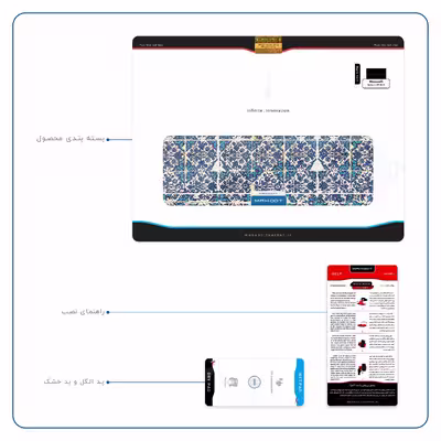 برچسب پوششی ماهوت مدل Iran-Tile1 مناسب برای تبلت مایکروسافت Surface 2 RT 2013