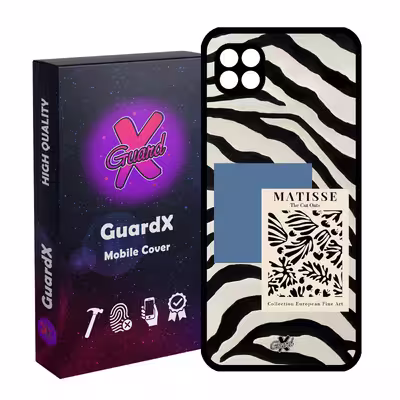 کاور گارد ایکس طرح Zebra مدل Glass10568 مناسب برای گوشی موبایل سامسونگ Galaxy A22 5G
