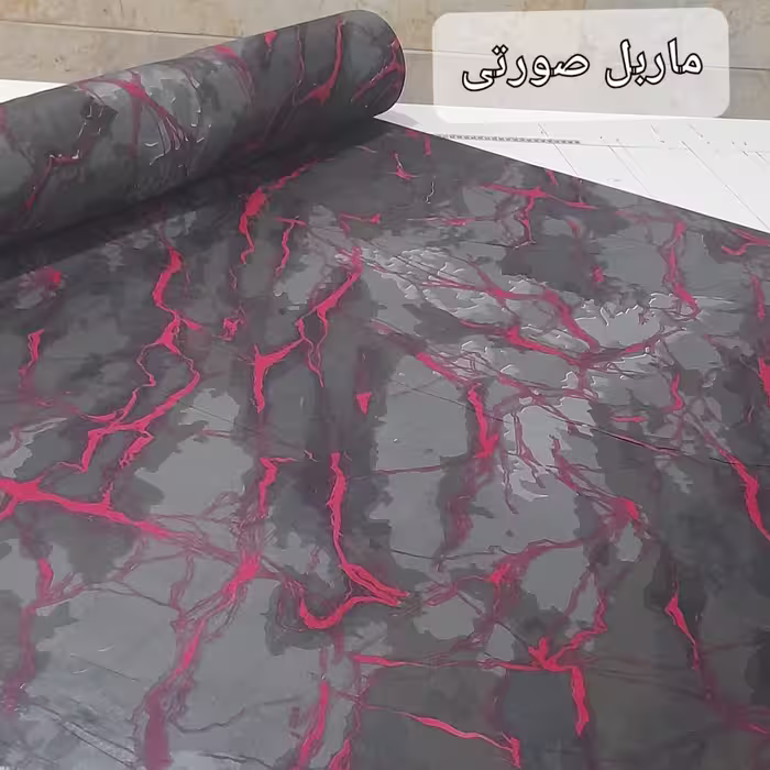 سرویس ملحفه مدل کشدوز niki04.25 طرح ماربل کد 120 یک نفره دو تکه
