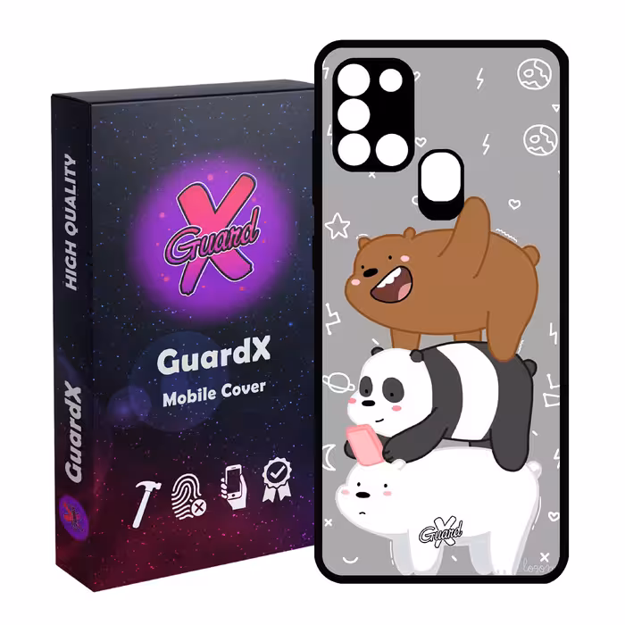 کاور گارد ایکس طرح خرس های کله فندقی مدل CHL50383 مناسب برای گوشی موبایل سامسونگ Galaxy A21s