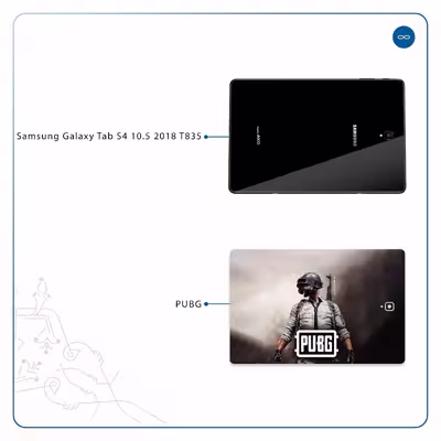 برچسب پوششی ماهوت مدل Pubg-Game مناسب برای تبلت سامسونگ Galaxy Tab S4 10.5 2018 T835