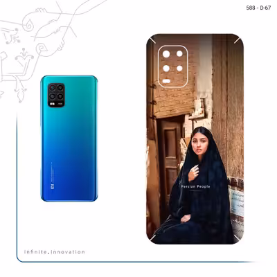 برچسب پوششی ماهوت مدل Portrait of an Iranian Woman مناسب برای گوشی موبایل شیائومی Mi 10 Lite 5G