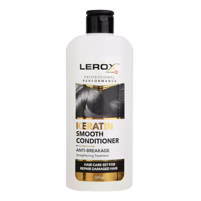 شامپو ضد شوره مو لروکس مدل ویگوروس حجم 300 میلی لیتر به همراه نرم کننده مو لروکس مدل کراتین حجم 300 میلی لیتر