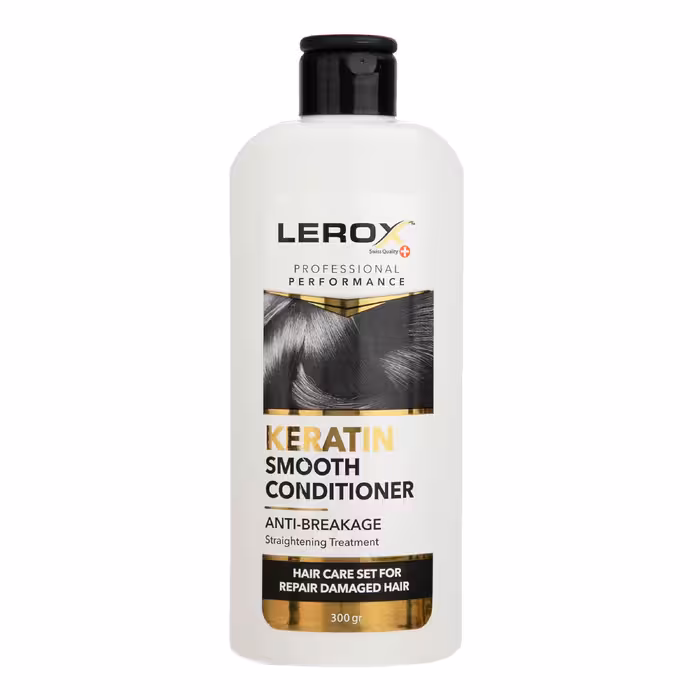 شامپو ضد شوره مو لروکس مدل ویگوروس حجم 300 میلی لیتر به همراه نرم کننده مو لروکس مدل کراتین حجم 300 میلی لیتر