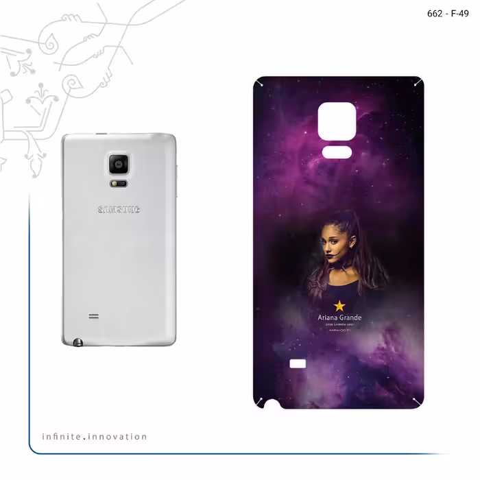 برچسب پوششی ماهوت مدل Ariana Grande مناسب برای گوشی موبایل سامسونگ Galaxy Note Edge