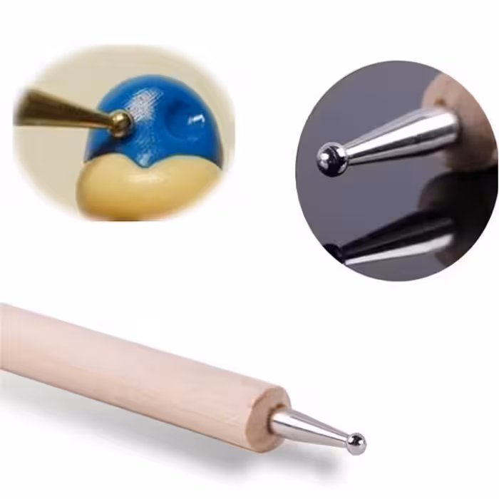 ابزار سفالگری به گز مدل داتینگ نقطه کوبی مجموعه 5 عددی