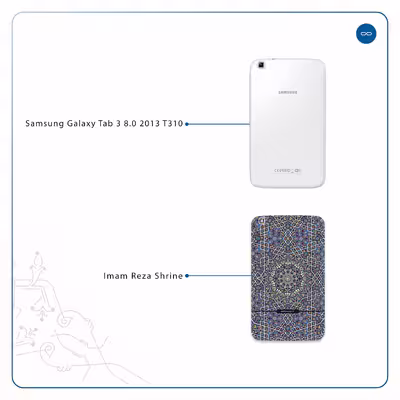 برچسب پوششی ماهوت مدل Iran-Tile6 مناسب برای تبلت سامسونگ Galaxy Tab 3 8.0 2013 T310