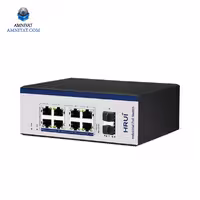 سوئیچ شبکه PoE مدیریتی و صنعتی HRUI مدل HR600-AFGM-82S