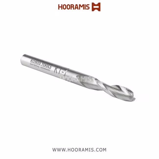 مته اختصاصی دو کاناله مارپیچ راستگرد 10*100*60*35*10 از جنس HSS-E جهت فرزکاری بر روی پروفیلهای آلومینیوم و uPVC در دستگاه elumatec KF 180