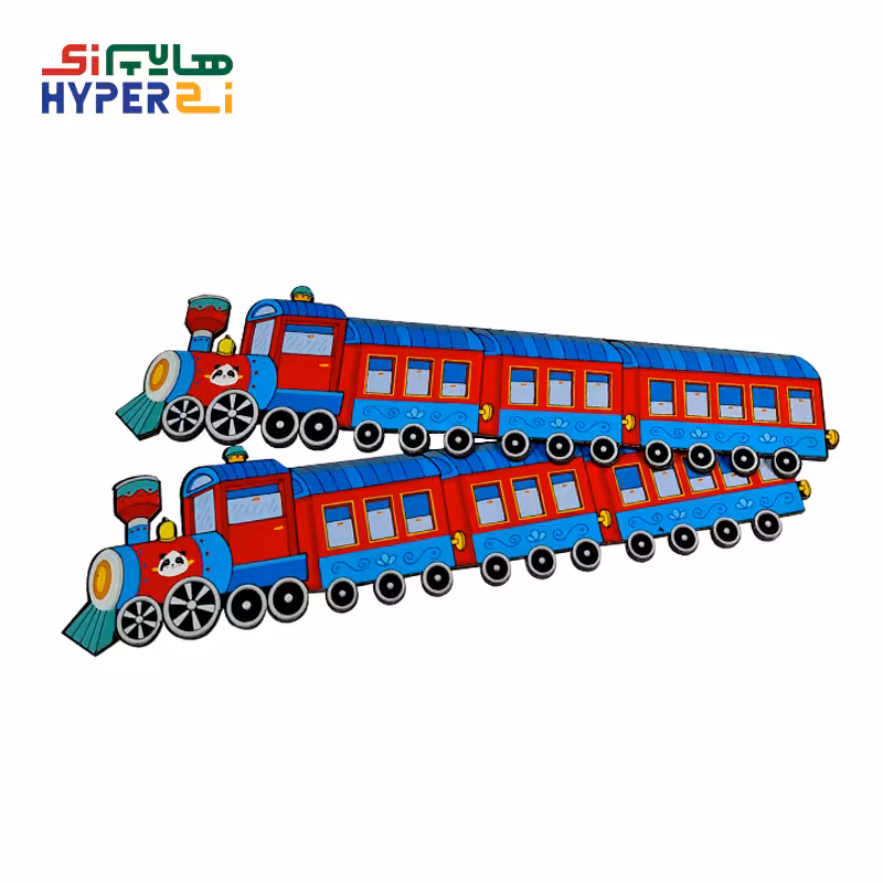 خط کش قطار چوبی