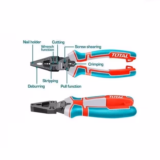 انبردست هشت کاره صنعتی توتال مدل THTMF186