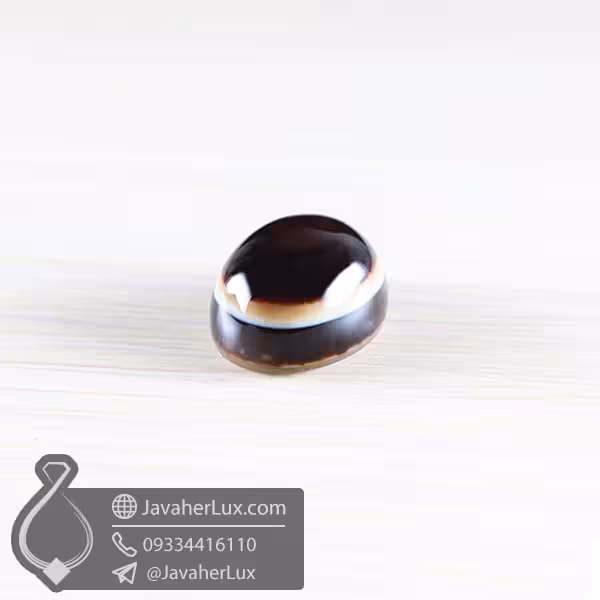 نگین عقیق سه پوسته مدل رامیاد _ کد : 400389