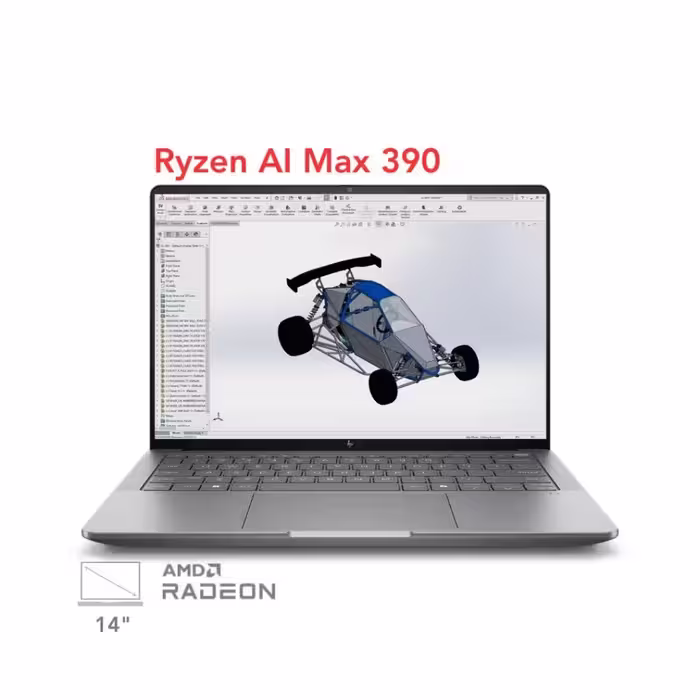لپ تاپ ورک استیشن اچ پی زدبوک مدل HP ZBook Ultra 14 BG3B3PC Ryzen AI Max 390 32G 1T 2.8K 120Hz OLED touch screen 2025 - پی بی 360