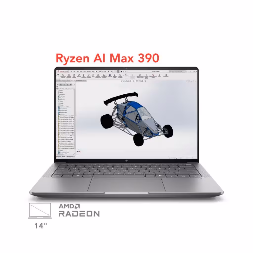 لپ تاپ ورک استیشن اچ پی زدبوک مدل HP ZBook Ultra 14 BG3B3PC Ryzen AI Max 390 32G 1T 2.8K 120Hz OLED touch screen 2025 - پی بی 360