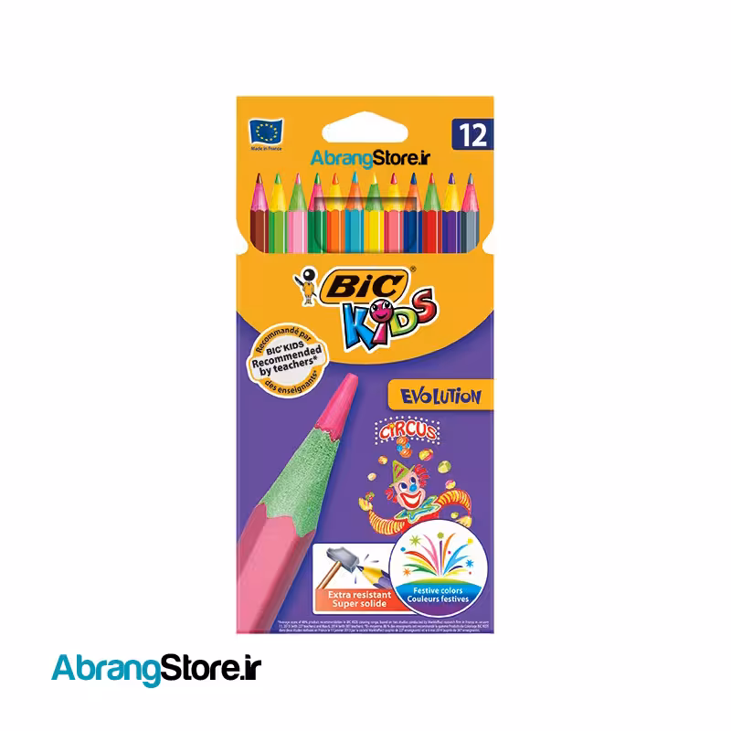 مدادرنگی سیرک بیک 12 رنگ | BIC Circus