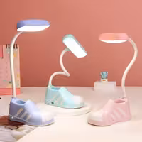 چراغ مطالعه مدل شارژی فانتزی طرح کفش سه کاره(چراغ، جاقلمی، جای گوشی)
