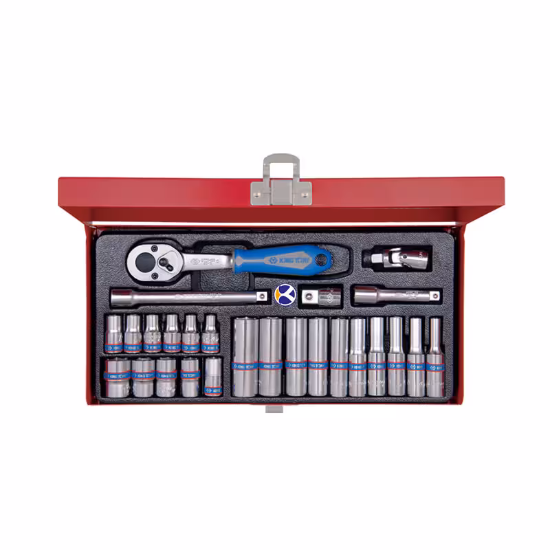 ست جعبه بکس 26 عددی 6 پر درایو 1/4 اینچ مدل 2526MR کینگ تونی