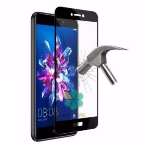 گلس هواوی Huawei p8 lite honor 8 lite محافظ صفحه فول چسب پی هشت لایت ALE-L04 ALE-L21 ALE-L23 ALE-U00 PRA-LA1 LA00 TL10