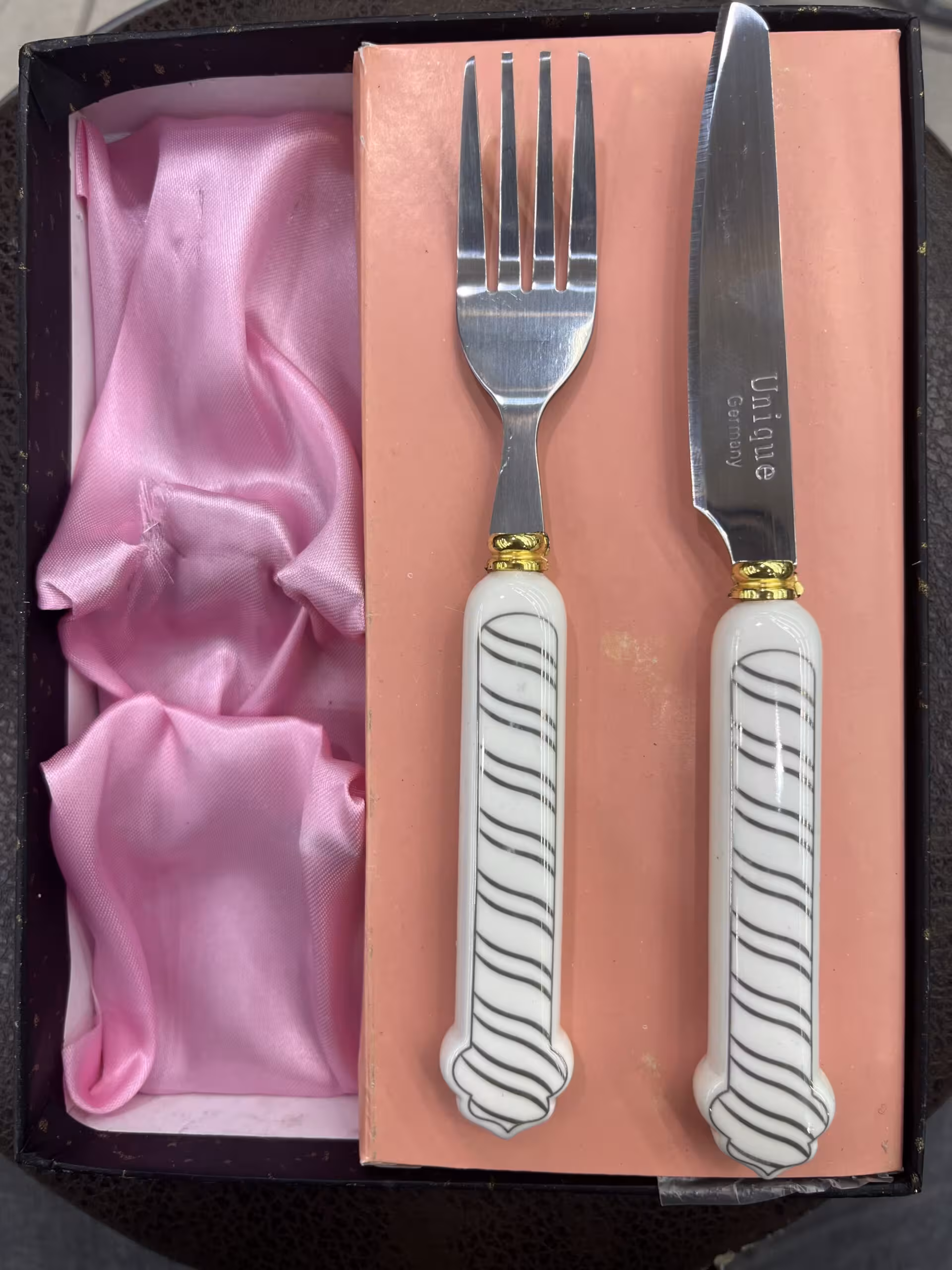 کارد و چنگال میوه خوری 12 پارچه یونیک طرح جدید کد 1