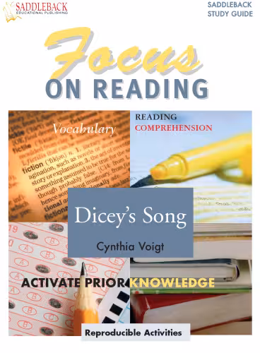 خرید و دانلود نسخه کامل کتاب Dicey's Song Reading Guide (Saddleback's Focus on Reading Study Guides)